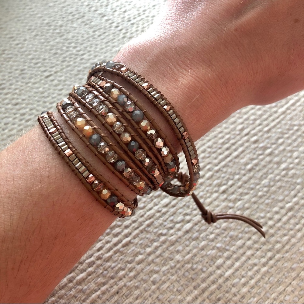 Nakamol Handcrafted Beaded Wrap Bracelet